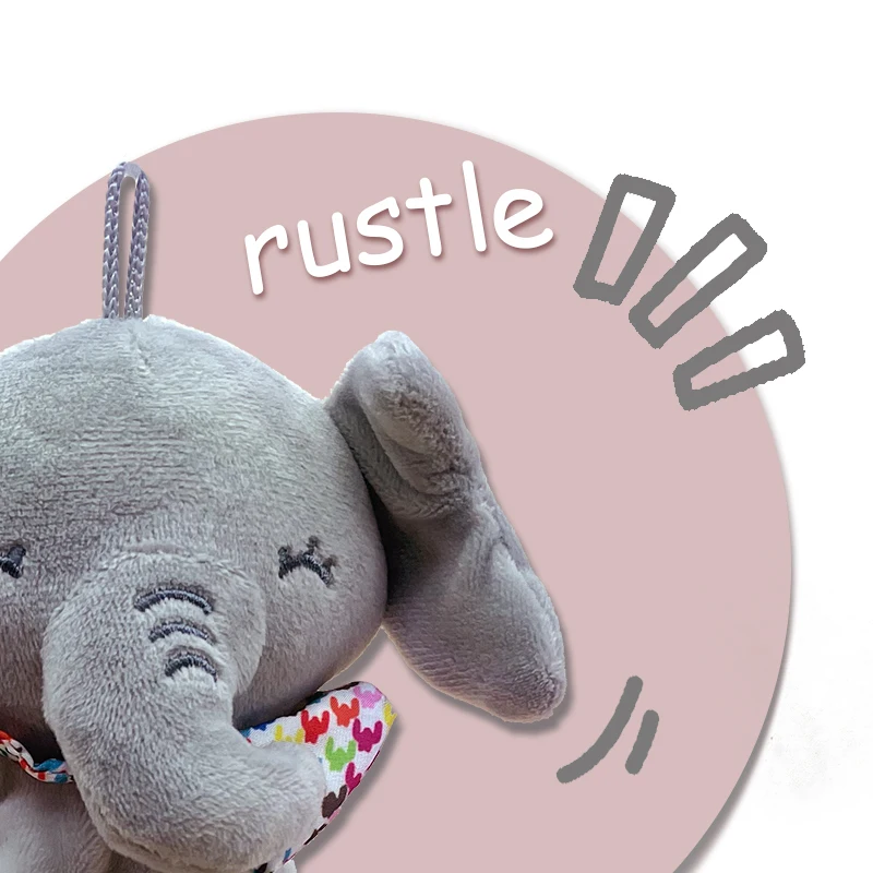 Personalized Baby First Name Comforter Blanket Baby Plush Stuffed Toy Custom Sensory Blanket Bunny Elephant Soothe Appease Towel