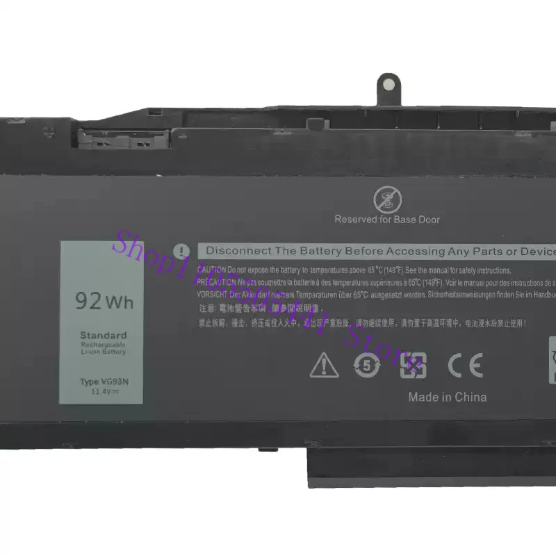 VG93N Laptop Battery For Dell Precision 15 3520 3530 5580 5591