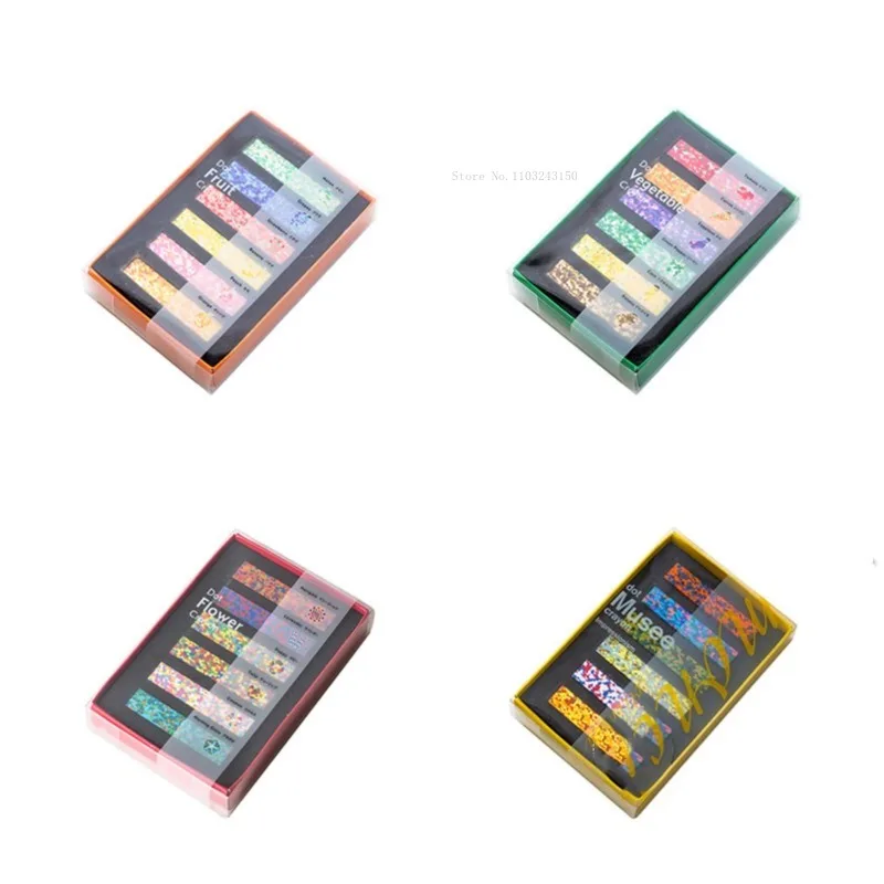 6-color Mixed Color Crayon Box Set Creative Dot Color Safety Oil Painting Stick Art Supplies Student Painting Creation Gift