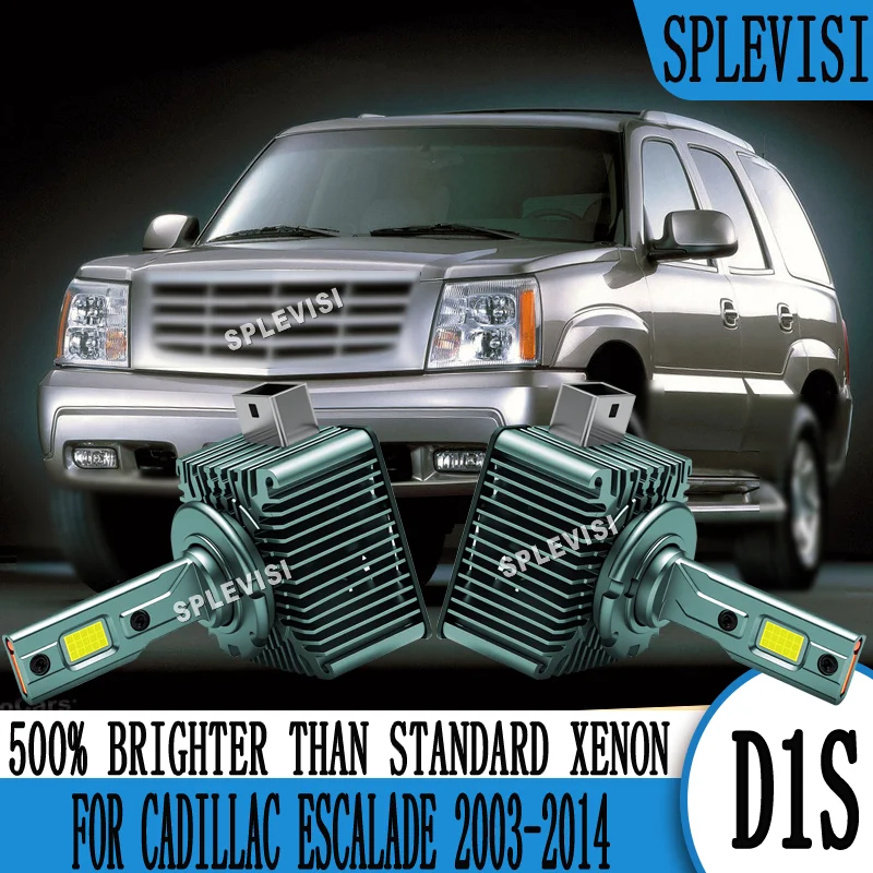 500% Brighter Than Xenonl Bulb 120W/Bulb 85140 LED Headlight For Cadillac Escalade 2003 2004 2005 2006 2007 2008 2009-2014