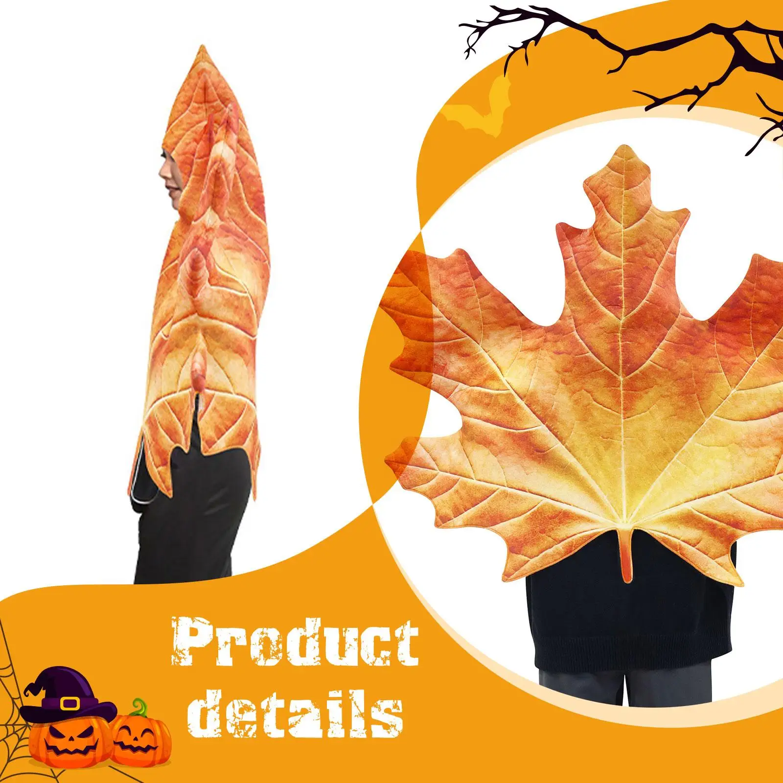 Acessórios adultos do traje da folha de bordo para a festa de dramatização do desempenho da fase