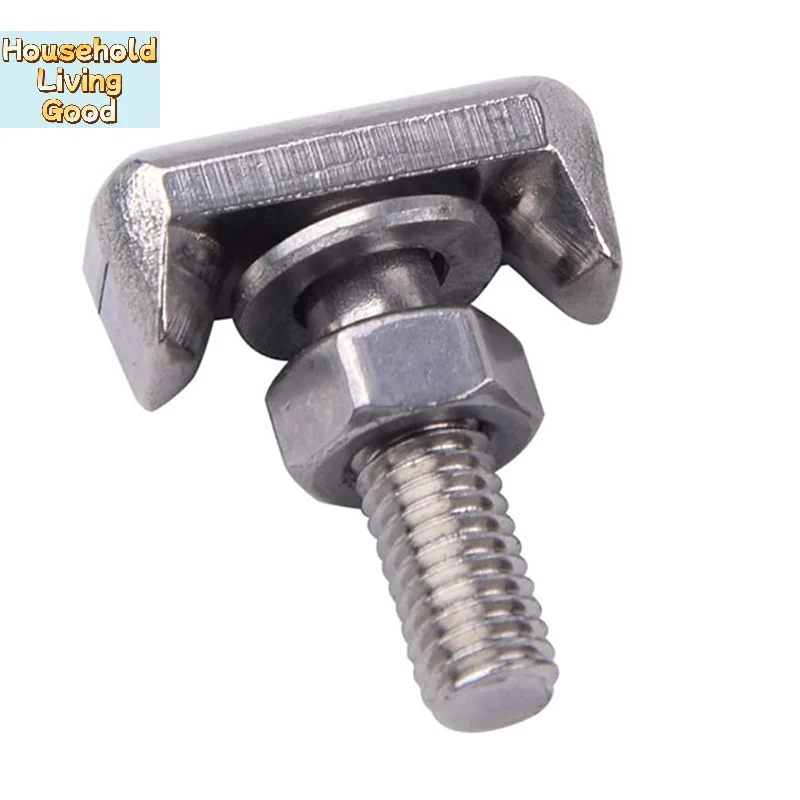 【1PC T-Bolts Screw Stainless Steel M6 Battery Terminal Connectors Battery Connector】