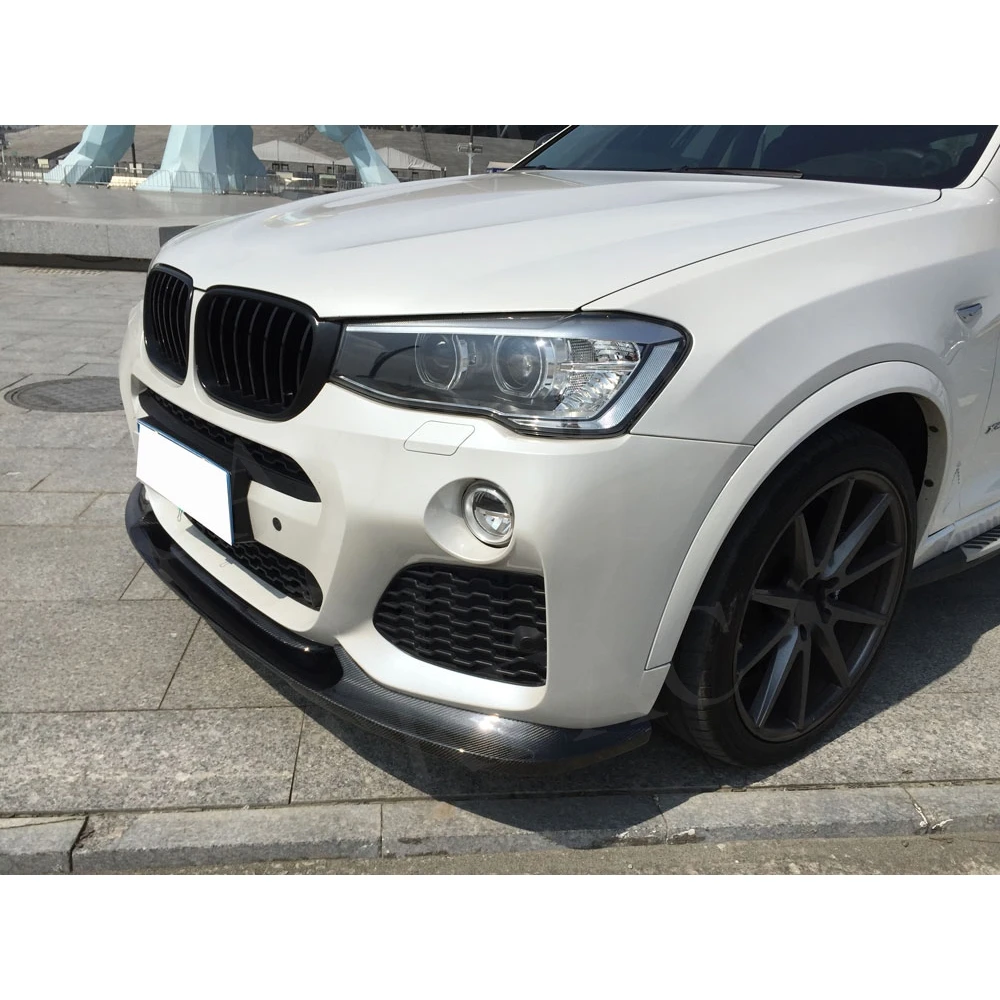 

Carbon Fiber Front Bumper Lip Chin Spoiler For BMW X4 F26 M-Sport 2014-2017 FRP Car Styling Accessories Body Kits