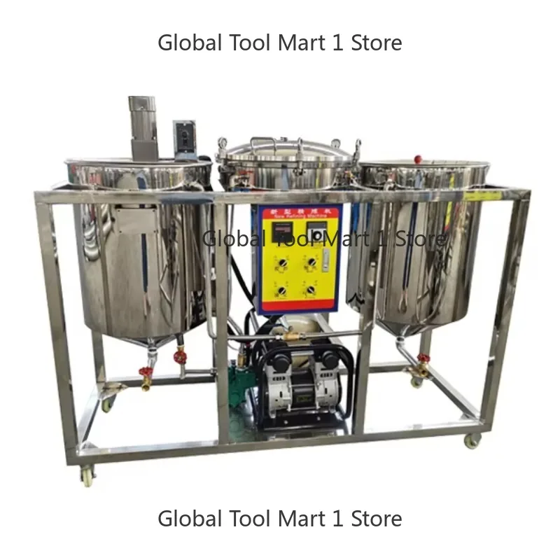 Energy Efficient Edible Oil Purification Machine with Stainless Steel Vessels for Rural Enterprises