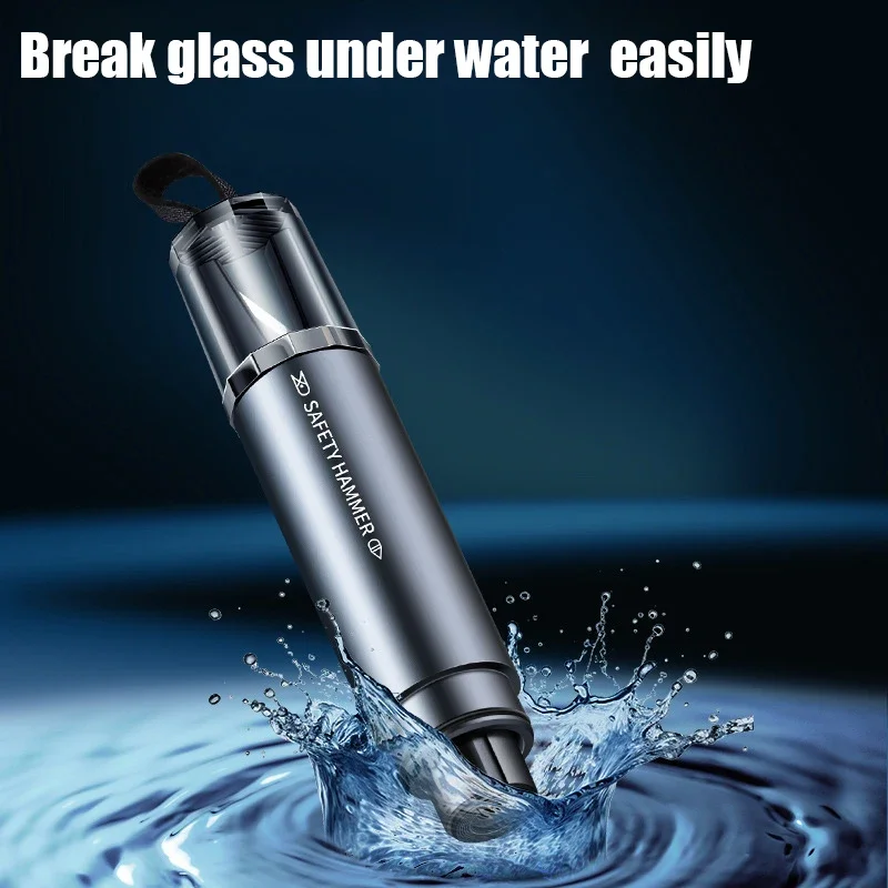 

Безопасный молоток, резак для ремней безопасности, высокая твердость, вольфрамовая сталь, аварийно-спасательный инструмент с базовым выключателем оконного стекла, автомобиль 2-в-1