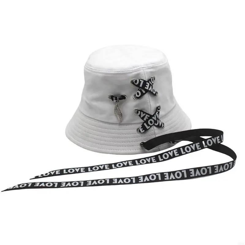 Стильная ленточная детализация ковша дышащая хлопок регулируем