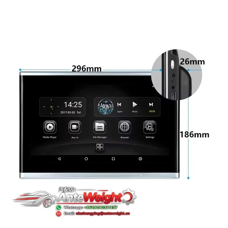 11.6In Touch Screen HD TV RV Car Rear Seat Entertainment Display Player Wifi Android Headrest Monitor view 3