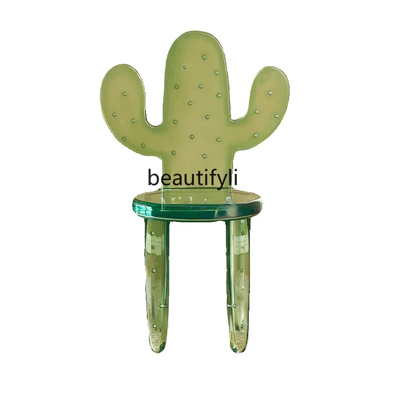 E153 Designer Acrílico Simples Moderno e Único Cadeira Transparente Personalizada