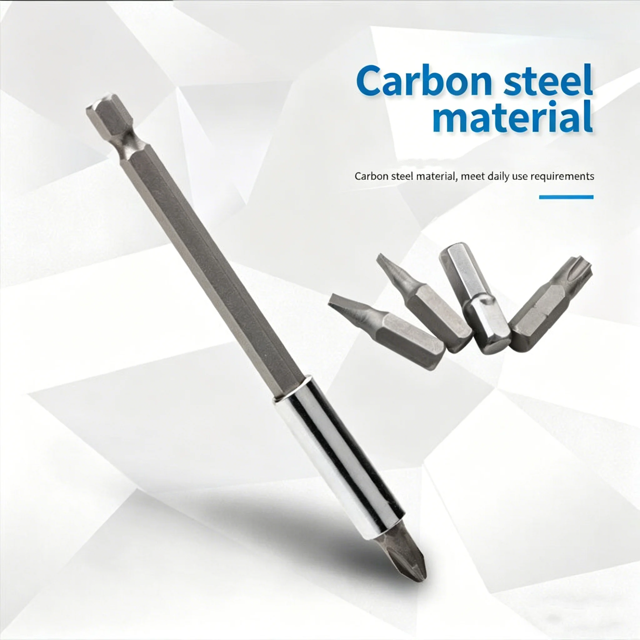 60/75/100/150mm hex shank extended connecting rod 1/4 quick conversion