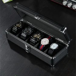 1/3/5 Slots Aluminum Suitcase Case Display Storage Box Watch Storage Box Case Watch Bracket Clock Watch Clock Box Tool Box