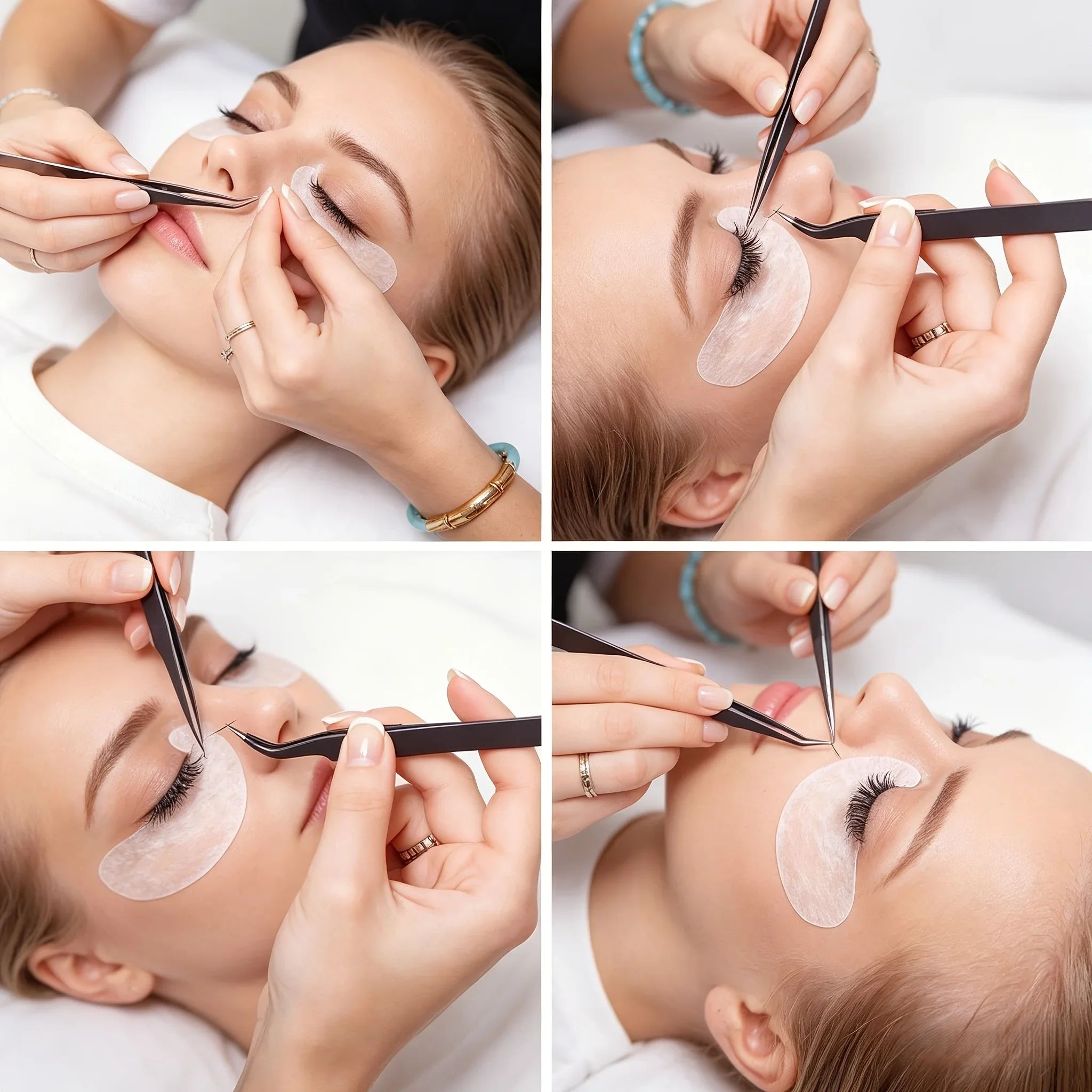 50 Stück Neue U-förmige Wimpernverlängerungs-Augenpads Ergonomische Wimpern-Isolationspads Unteraugenpflaster Transplantationswerkzeuge Einzeln Verpackt – Detail 1
