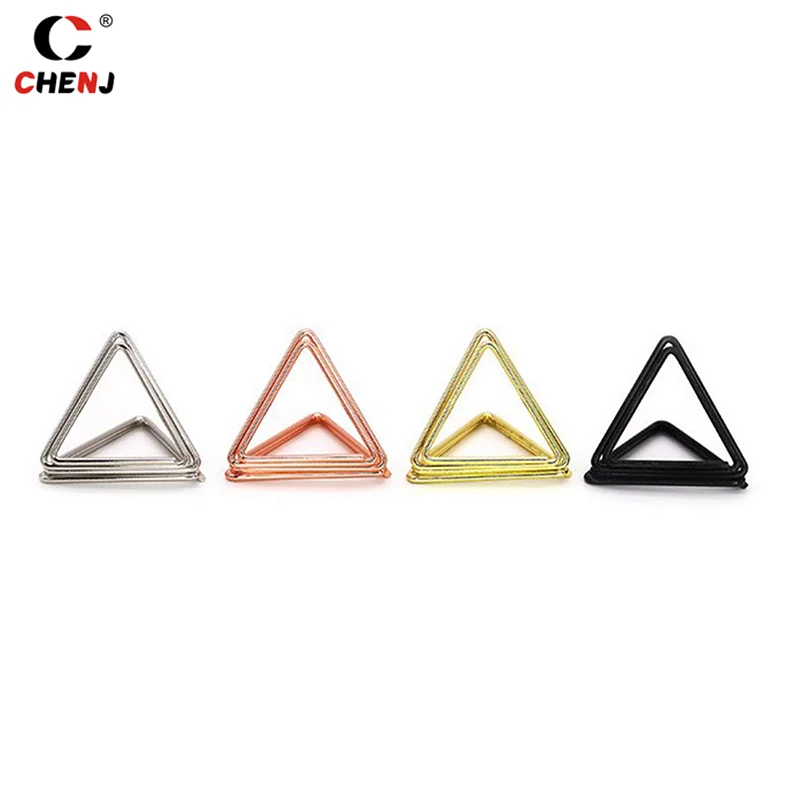 10Pcs Triangle Metal Place Card Holders Wedding Table Numbers Holder Photo Clips Stand Picture Display Stands Desktop Decoration