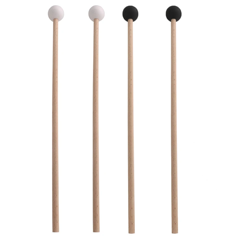 1Set Rubber Drumsticks Percussion Instrument Parts Xylophone/Marimba Mallets Hammer SCK-3 Rubber Head