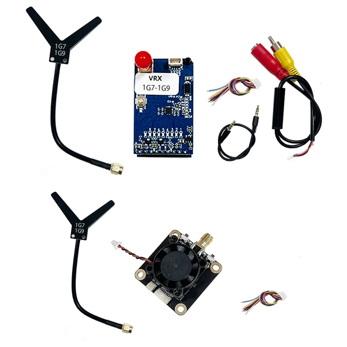 1.7G-1.9G 1.6W FPV VTX VRX 8CH FPV Video Transmitter Receiver Module PAL/NTSC for FatShark Skyzone FPV Goggles