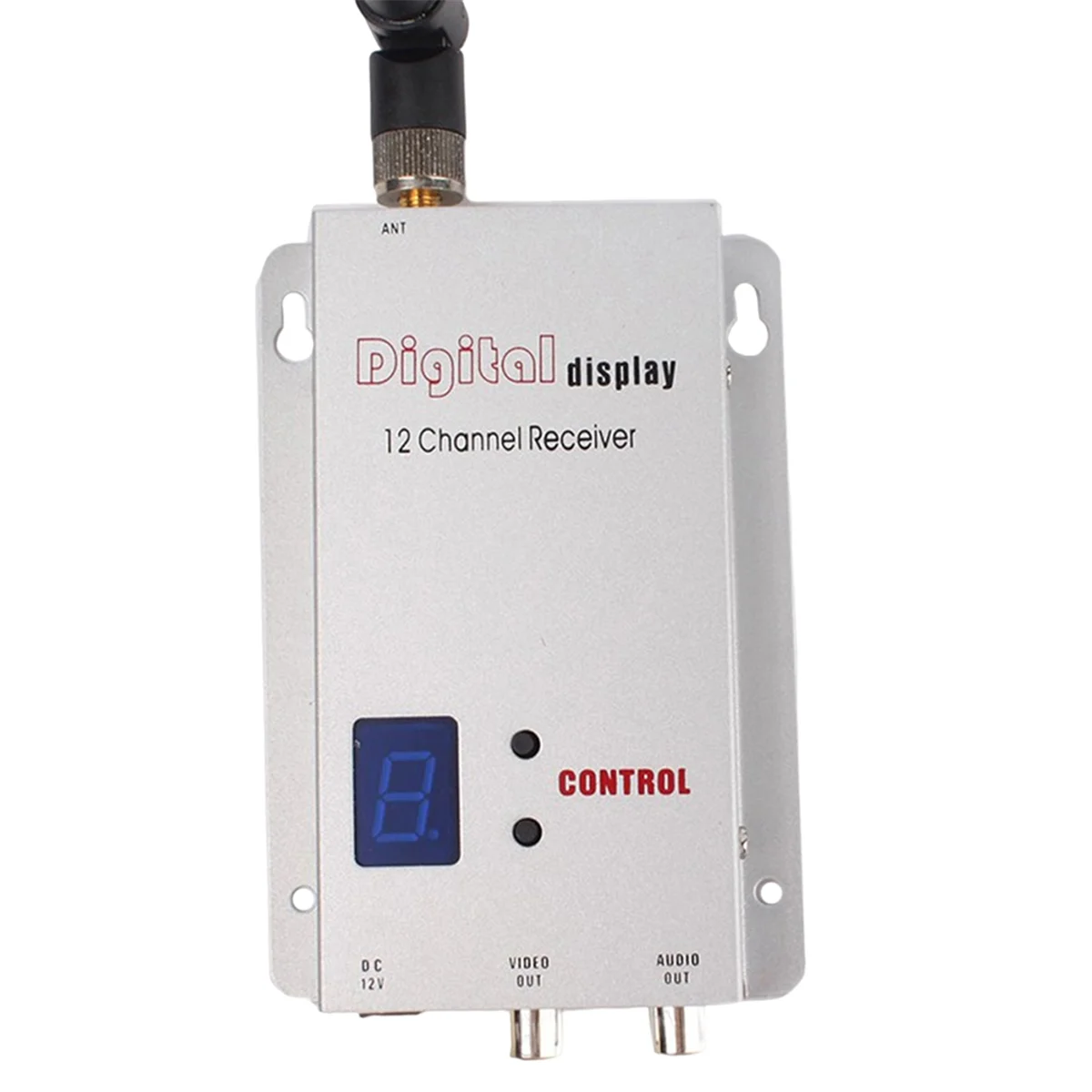 FPV 1.2G 1.3G VRX 12CH เครื่องรับสัญญาณวิดีโอ FPV พร้อมจอแสดงผลดิจิตอล -92dbm สําหรับ FPV โดรน รุ่น RC