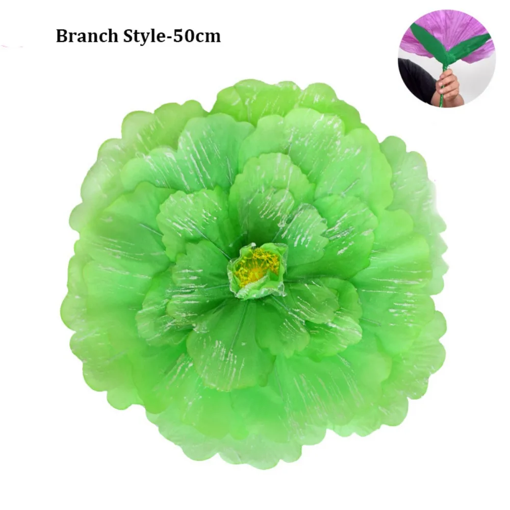 

Тканевые цветы-пионы для танцев, 17/20/30/40/50 см, разноцветные, для детских танцевальных выступлений, креативных представлений, ручные цветы