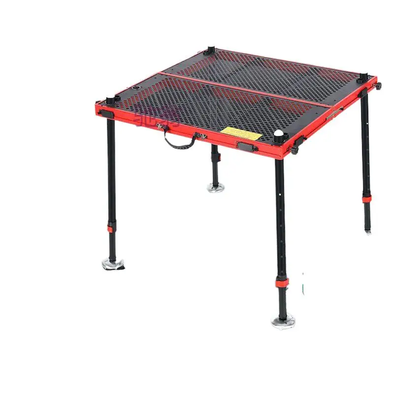 

Fischereiplattform Hollow New Multi-functional Ultra Light Portable Thickened Aluminum Fishing Platform Fishing Table