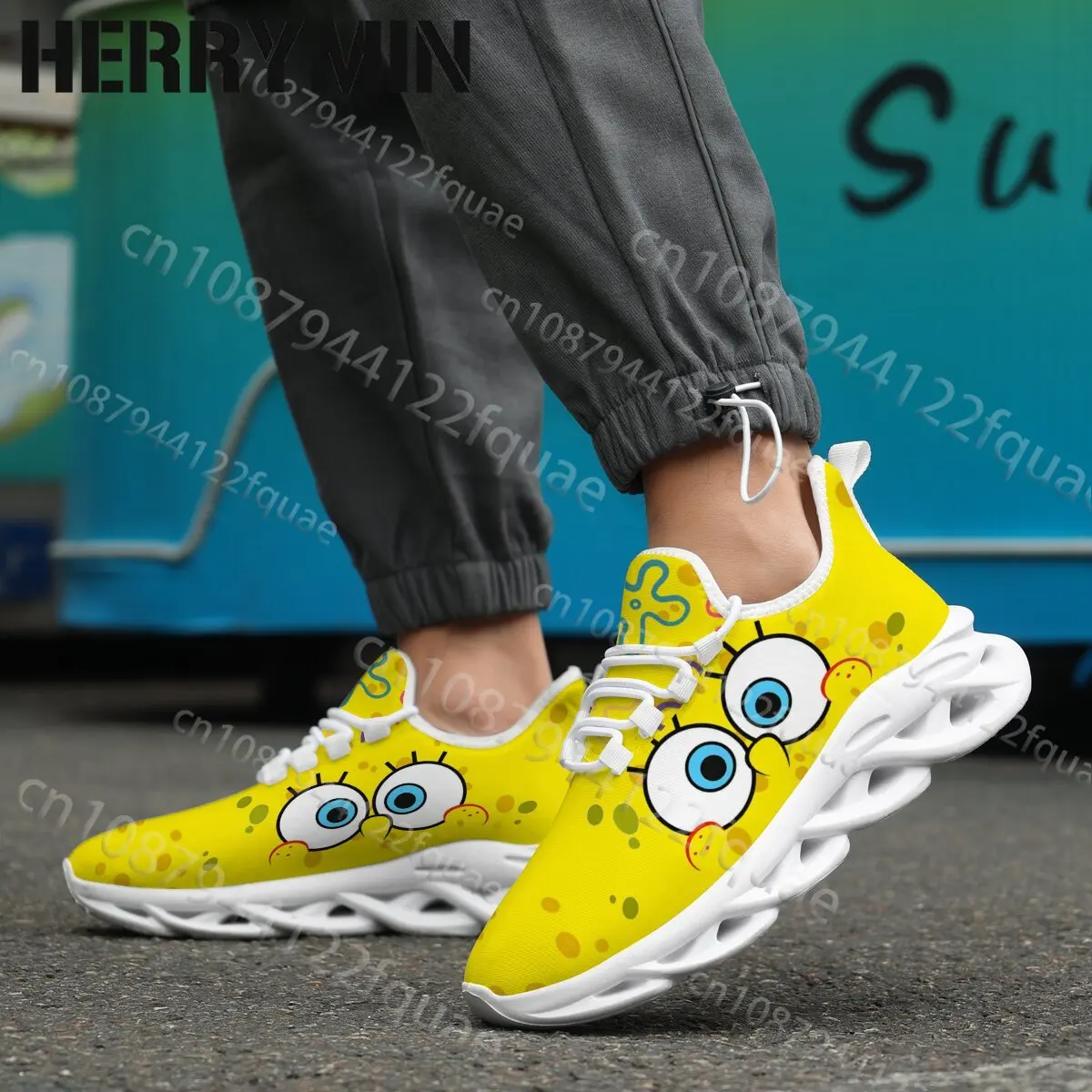 Picture 6: Unique Yellow Spotted Cartoon Print Blade Sole Sneakers For boys girls Children shoes  Casual Walking Run Shoes 2026