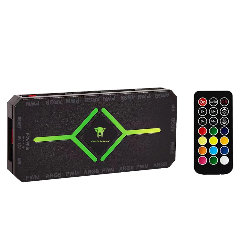 Controladora Jungle Leopard Smart Hub ARGB 5V 3 Pinos / PWM 4 Pinos, 9 Portas