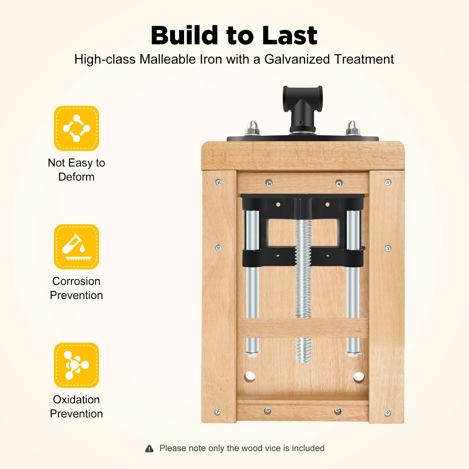 7 Zoll Tragbare Holzbearbeitungs-Schraubzwinge Metall-Werkbankzange DIY Holzklammer für Holzbearbeitungstisch – Detail 6