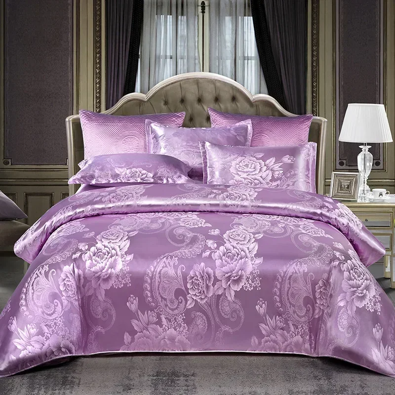 high-quality-jacquard-single-silky-quilt-cover-european-satin-skin-friendly-comforter-cover-summer-and-autumn-bedding-for-home
