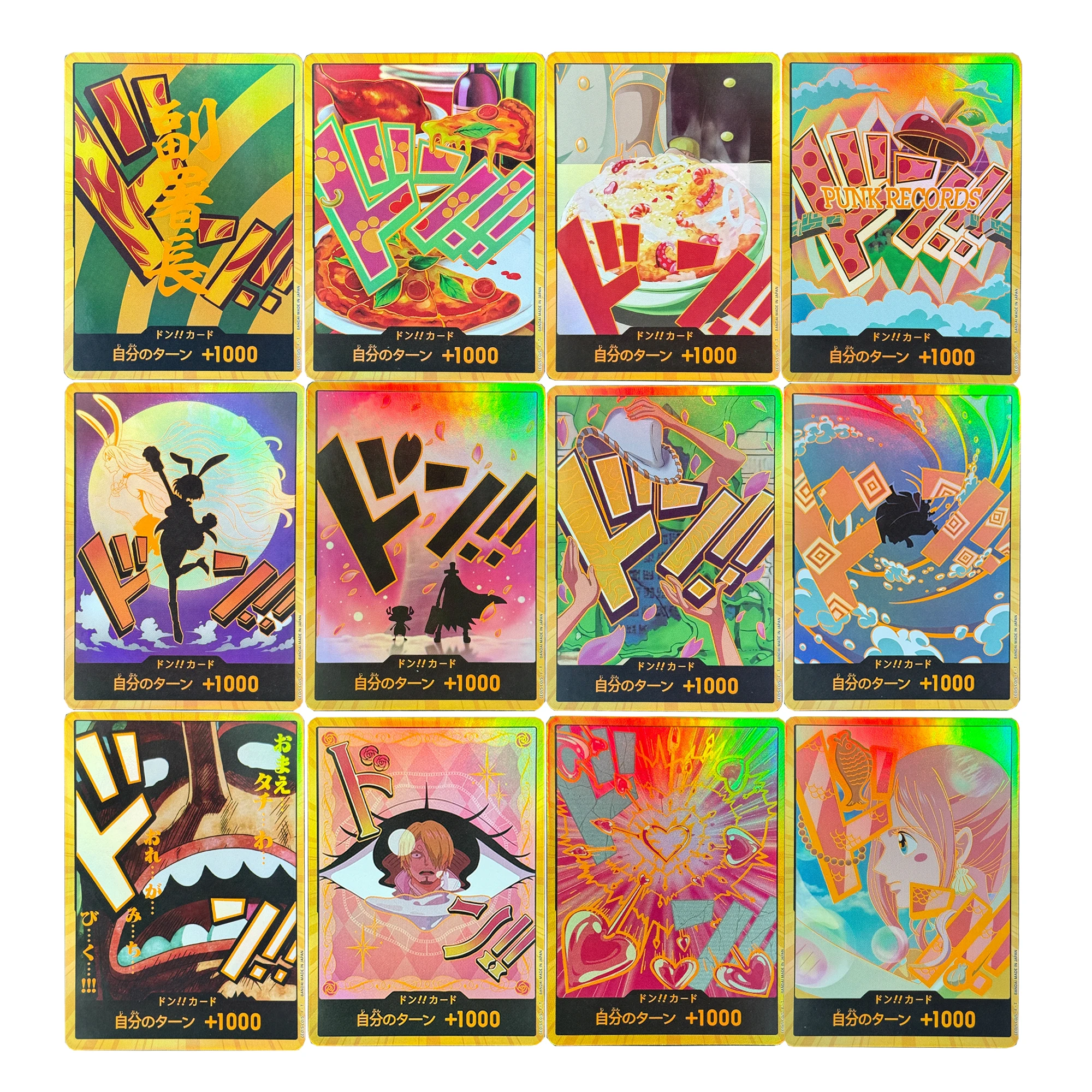 

30Pcs/set Diy Self Made One Piece Prb2 Dongka Collection Card Refraction Color Flash Opcg Shirahoshi Nami Anime Card Gift Toys