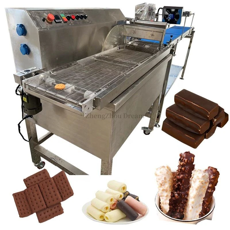 Chocolate Melting Coating Machine Chocolate Biscuit Coating Spraying Machine Automatic in China
