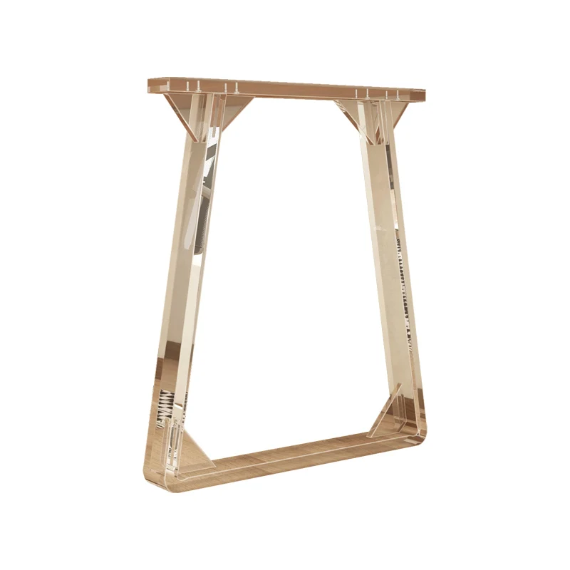 

Acrylic transparent table foot bracket, bar leg dining table island unilateral auxiliary support