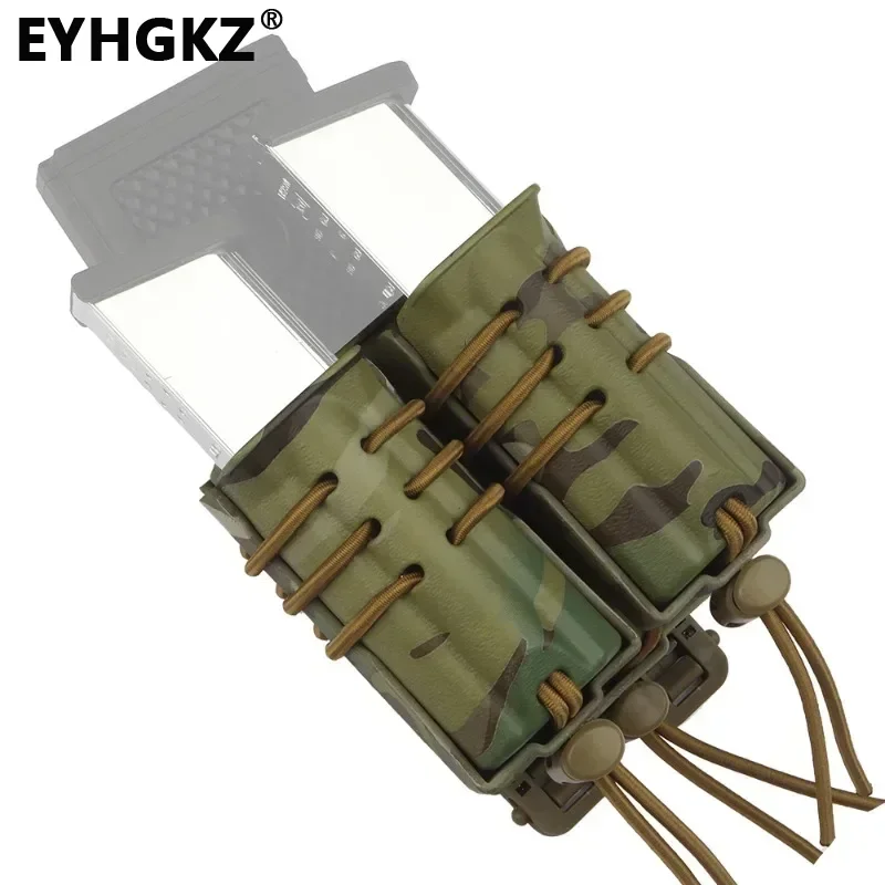 

EYHGKZ 9mm Magazine Pouch M4 Urban Double Mag Molle CS Shooting Wargame System Paintball Accessories Waist Bag Outdoor Hunting