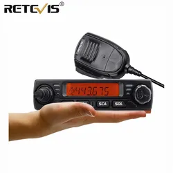 Estación de Radio Walkie Talkie para coche RETEVIS RT98 VHF (o UHF) 15W Radio móvil para coche Radio bidireccional Radioaficionado Transceptor Camioneros