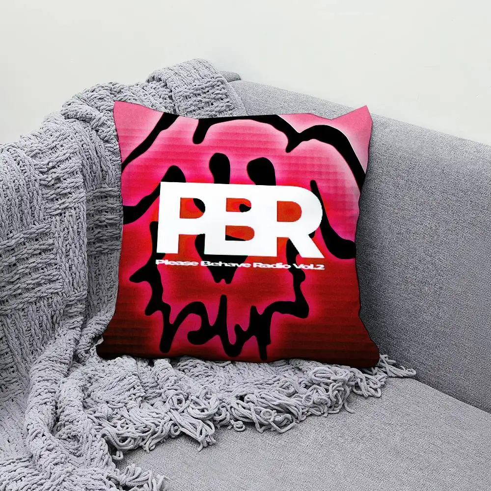 M-Mvrk Please Behave Radio Vol 2 30x30cm 45x45cm Pillow Case Decor Protective Covers Comfortable Soft For Sofa Living Room Home