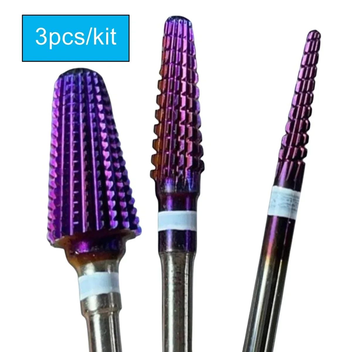 Kit Purple Pro Whole Carbide Nail Drill Bits  Art Electric Drill Machine Files Nail Art Tools cut and polish Nail Tools