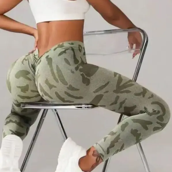 

Женские бесшовные брюки с V-образным вырезом на талии, леггинсы для тренажерного зала, фитнеса, йоги, спортивная одежда для бега на открытом воздухе, тренировочные колготки