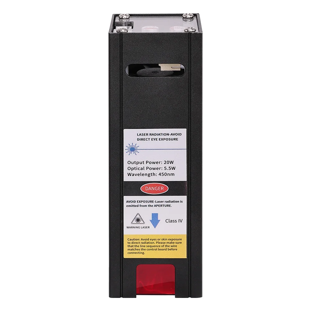 TWOWIN 20W Laser Module 450nm Laser Engraver Head for Laser Engraving Cutting Machine Printer CNC Router Wood Working Tools