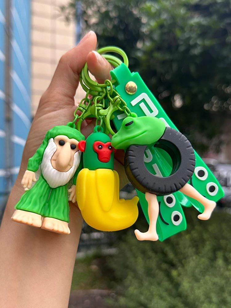Italian Brainrot Animals Ballerina Cappuccino Figure Keychains Tung Tung Tung Sahur Tralalero Tralala  Figure Keyrings Toys Gift