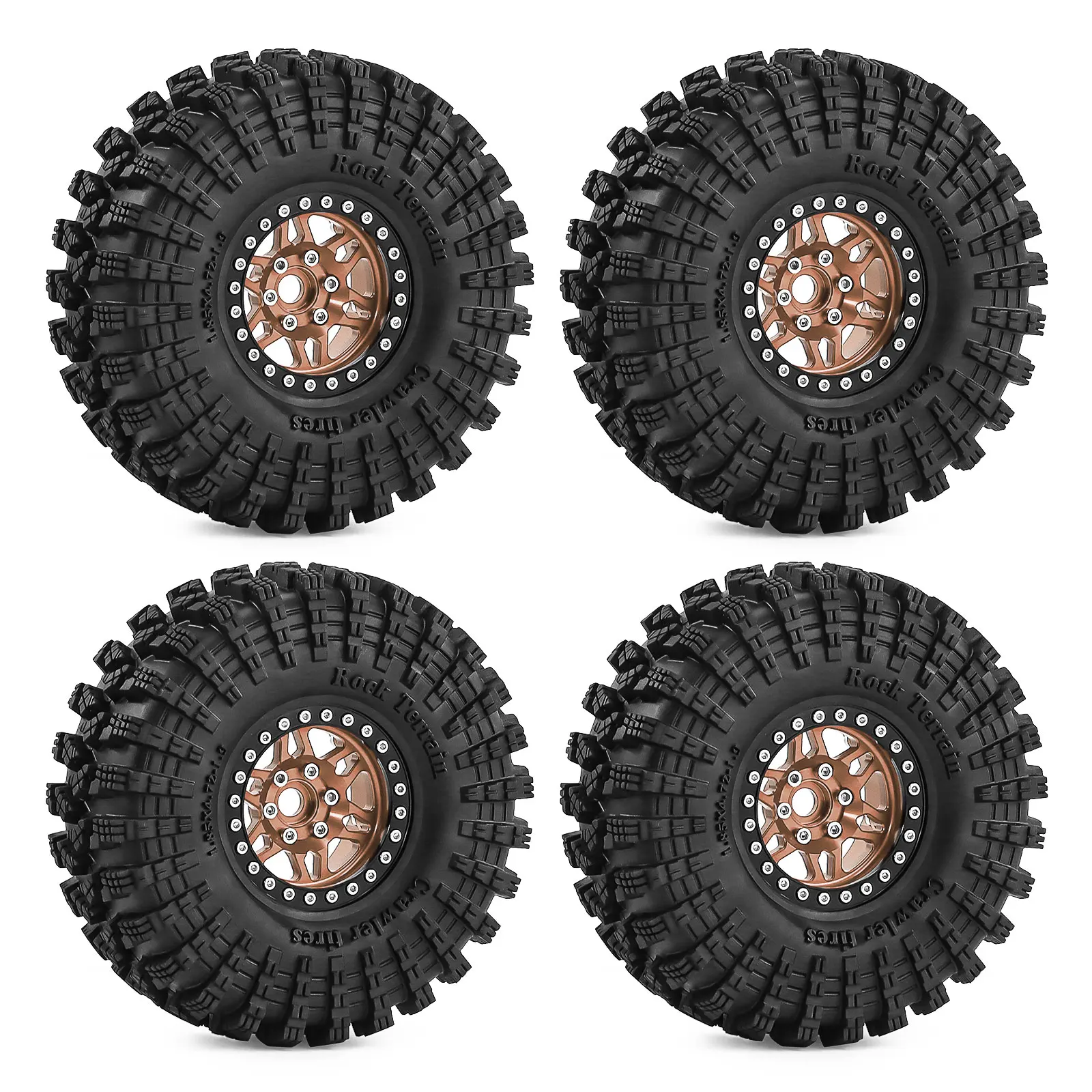 

1,9-дюймовые колеса с замком, шины 12 мм, шестигранные для TRX4 SCX10 Capra Axial SCX24 Traxxas Enduro, детали для обновления гусеничного грузовика с дистанционным управлением