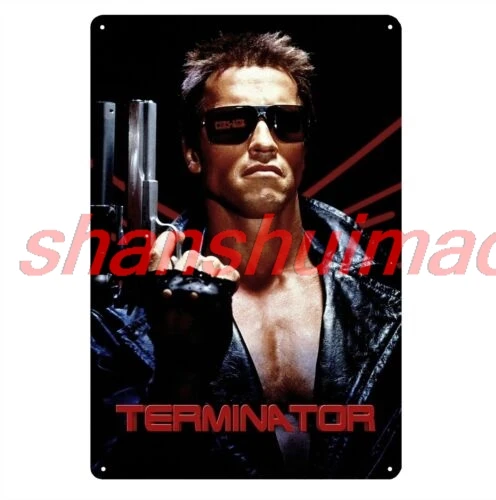 Terminator  Arnold Schwarzenegger Movie Metal Poster Tin Sign - 20x30cm Plate sign