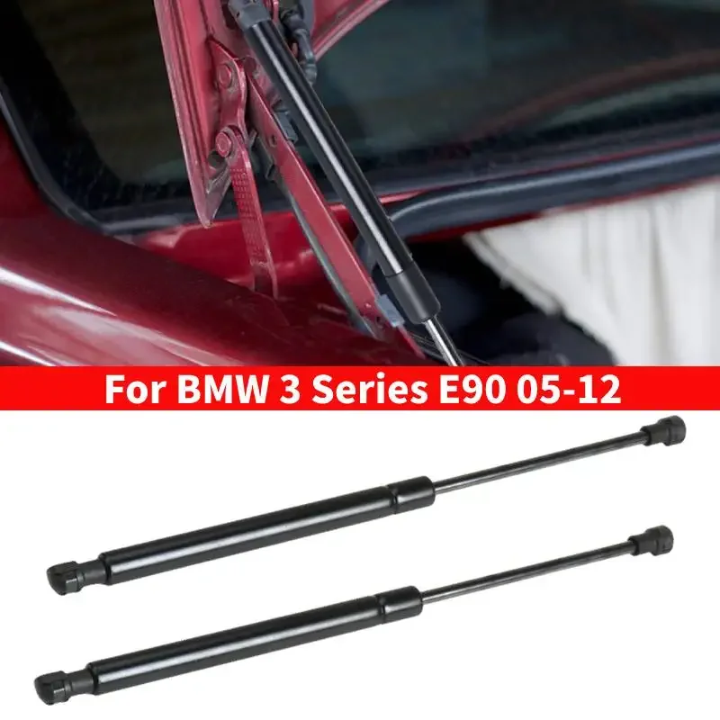 For BMW 3 Series E90 05-12 1 Pair Car Front Bonnet Hood Lift Rod OEM：51247250308 Auto Tailgate Lift Support Spring Shock Struts