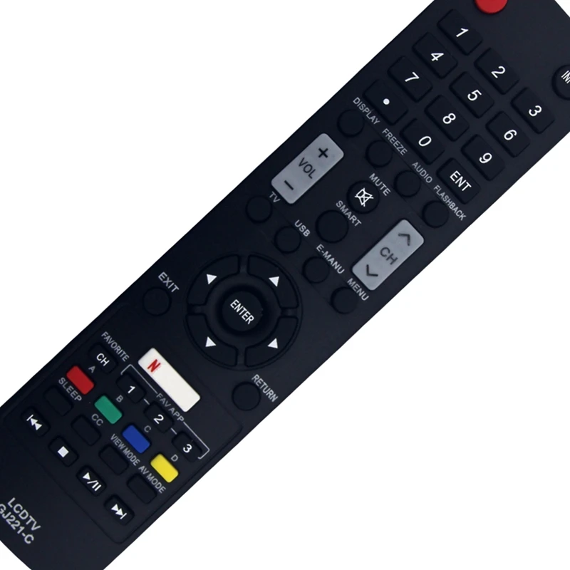 GJ221-C Remote Control Replacment For Sharp TV LC32LE653U LC40LE653U LC43LE653U LC-43LE653U LC-48LE653U LC55LE653U