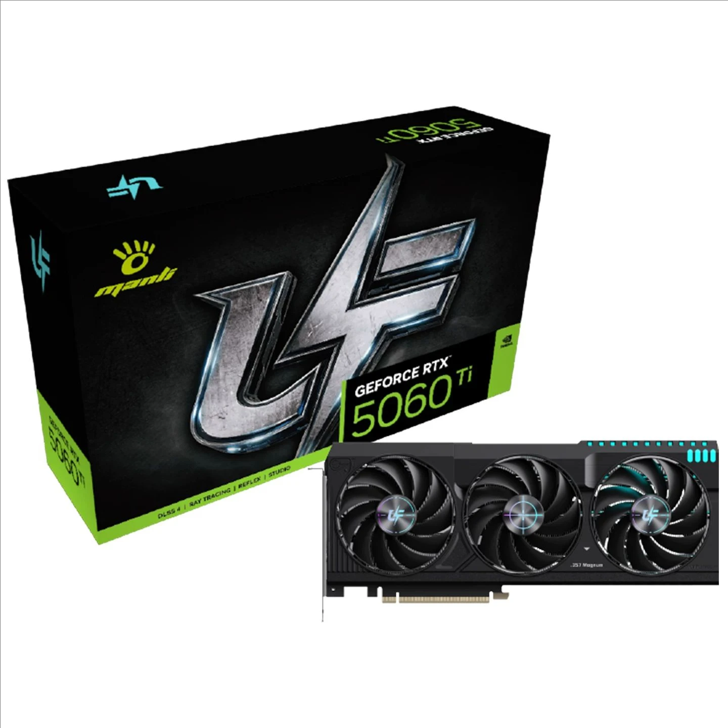 MANLI Infinite Firepower GeForce UFRTX5060 Ti OC 8GB Smart Computer Control Terminal MIE Ecosystem Kit with Voice-Activated Po