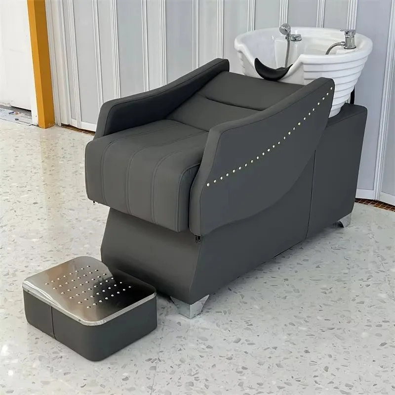 

Style hair wash bed with circulation system hair wash chair optional barbershop