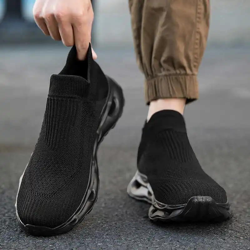 

Thick Sole Hip Hop Womans Shoes Size 46 Woven Casual Tennis Original Brand Sneakers Sports Sports Trendy Loafers Sapatenos