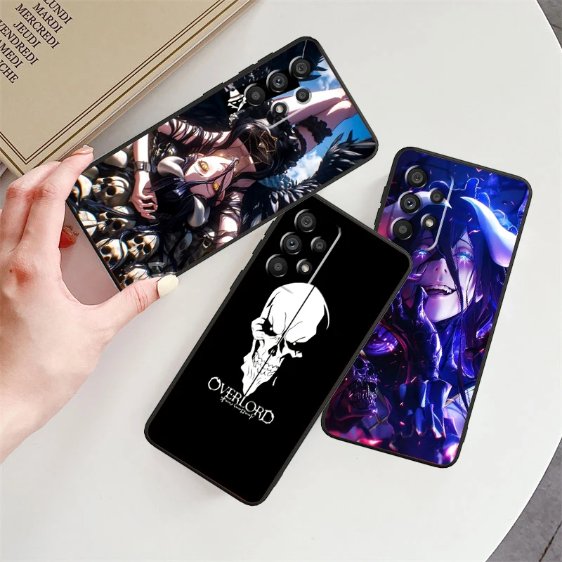 Overlord Anime Comic Movie For Samsung A53 A52 A33 A32 A51 A71 A21S A13 A73 A55 A22 A23 A35 A72 A54 A12 5G Black TPU Phone Case