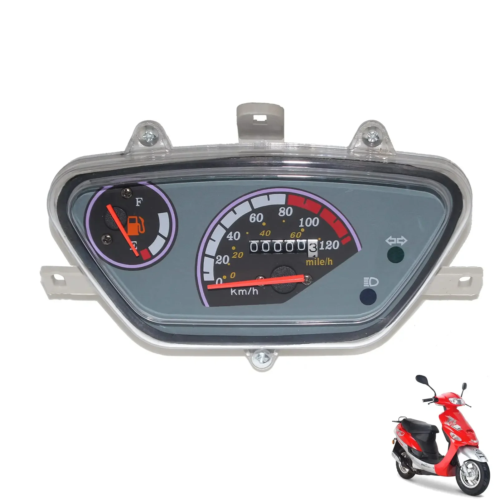 Gas Gauge Motorcycle Speedometer Odometer Tachometer for GY6 TaoTao 50CC