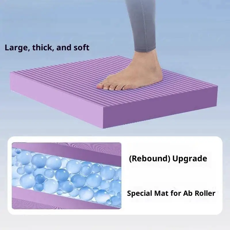 Balance-Trainingsunterlage, rutschfest, hoher Rückprall, verdickte Schaumstoffmatte, Knöchel, Kniekissen für Kernstabilität, Yoga, Fitness