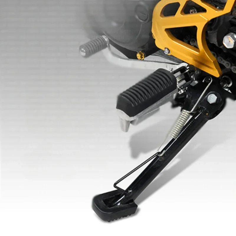 Motorcycle Side Stand Base Pad Rubber Universal Anti Slip Widened Extension For Electric Scooter Footrest Bracket Kickstand