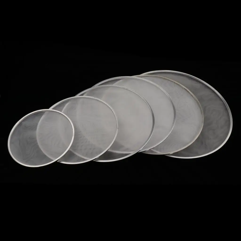 Double Layer Mesh Drum Head Mute Drum Skin Percussion Part Silent Practice Pad for Beginners