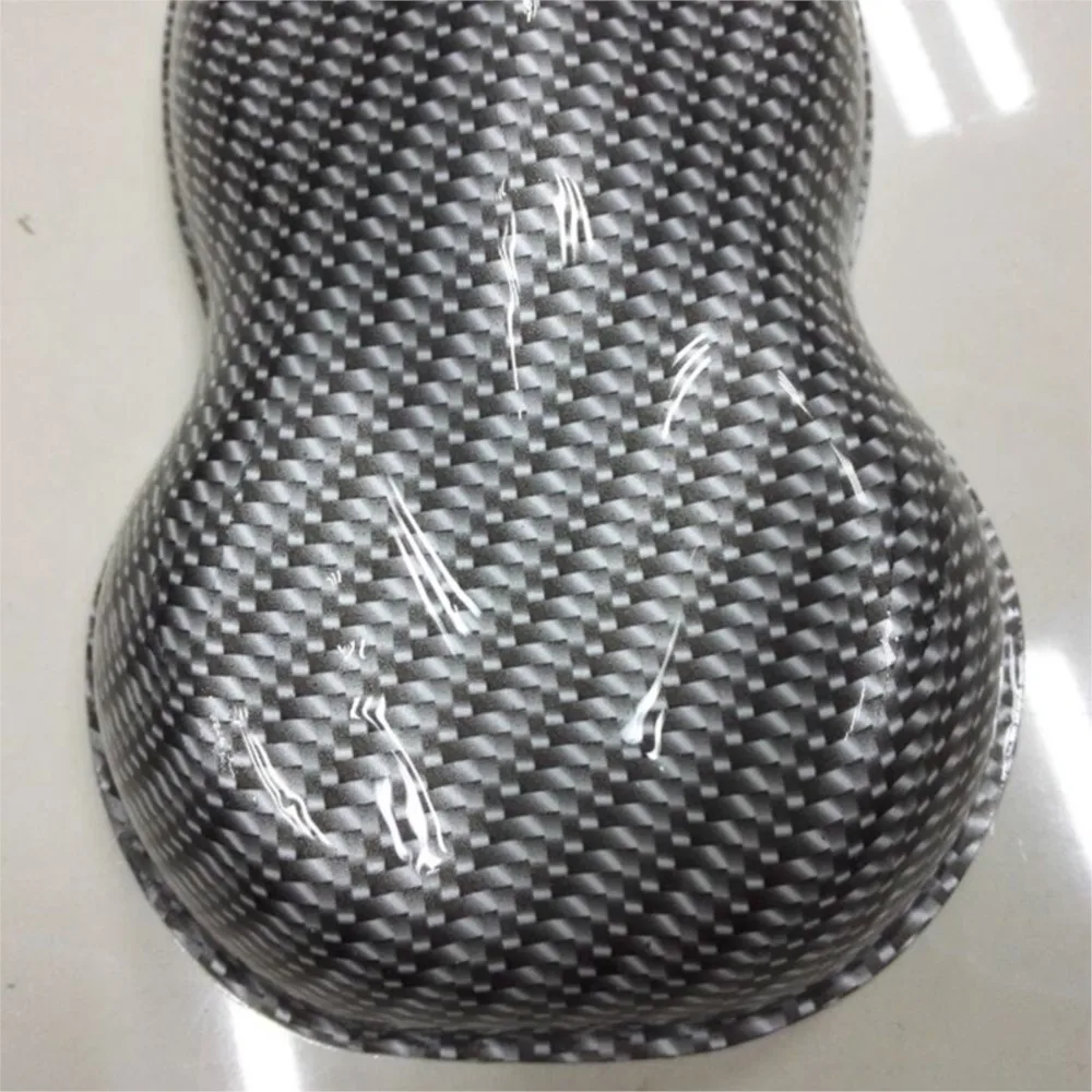 WDF0001  10 Square Meters 0.5m Width Super 5D Carbon Fiber Water Transfer Printing Film Black And Silver