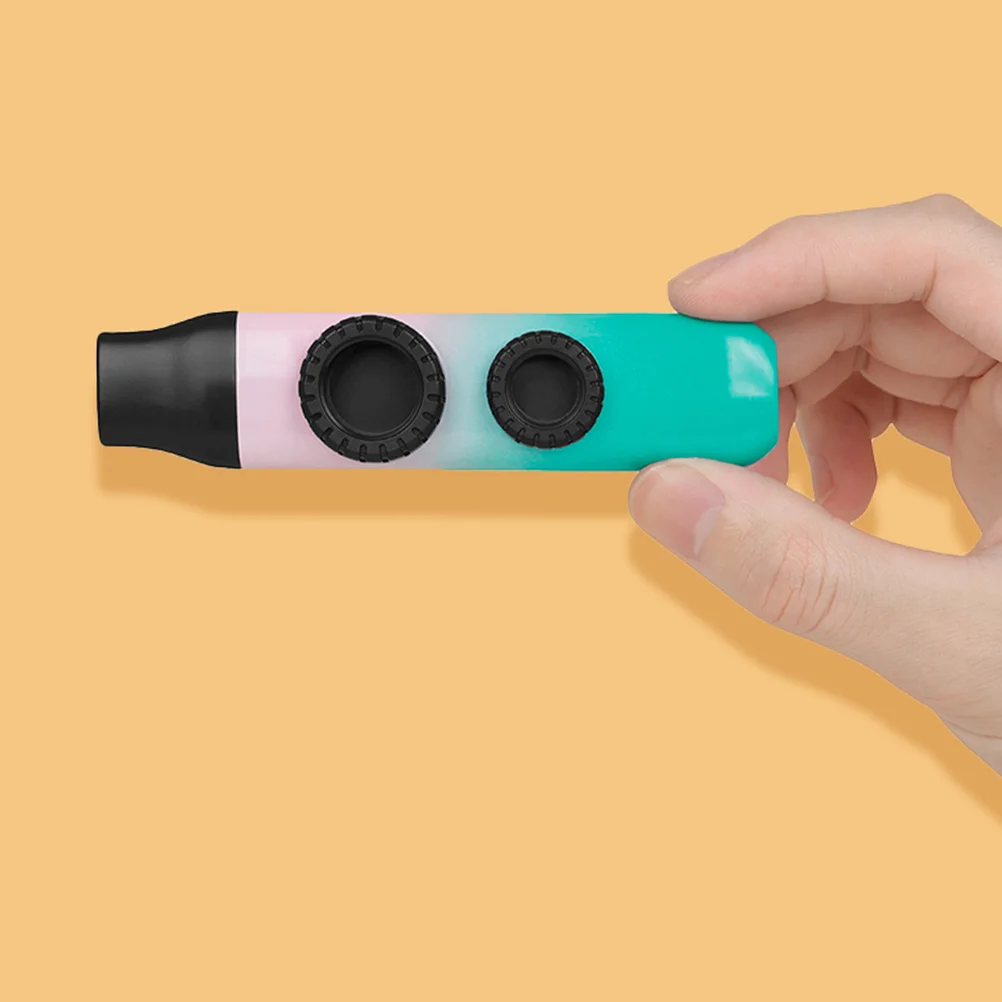 

Double Hole Kazoo Flute Musical Instrument Plastic Kazoos High Quality ABS Gradient Color Kids Adults Portable Guitar Ukulele