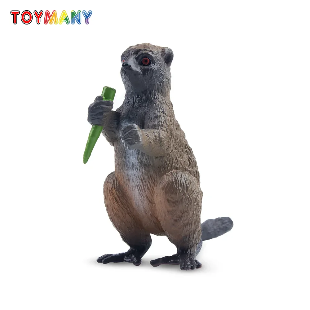 Toymany Simulation Bamboo Lemurs Madagascar Animal Model Toy Mini Figures Dolls Action Figurines Toy Children Gife Cake Decora